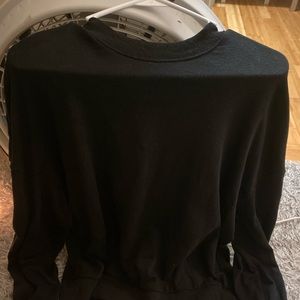 plain black sweater/crew neck